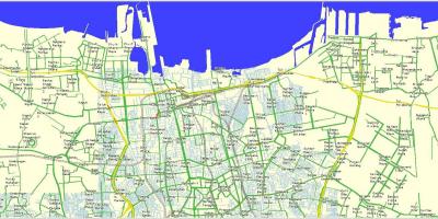 Zemljevid severne Jakarta