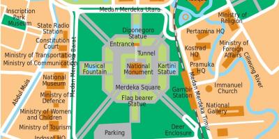 Zemljevid urad Jakarta