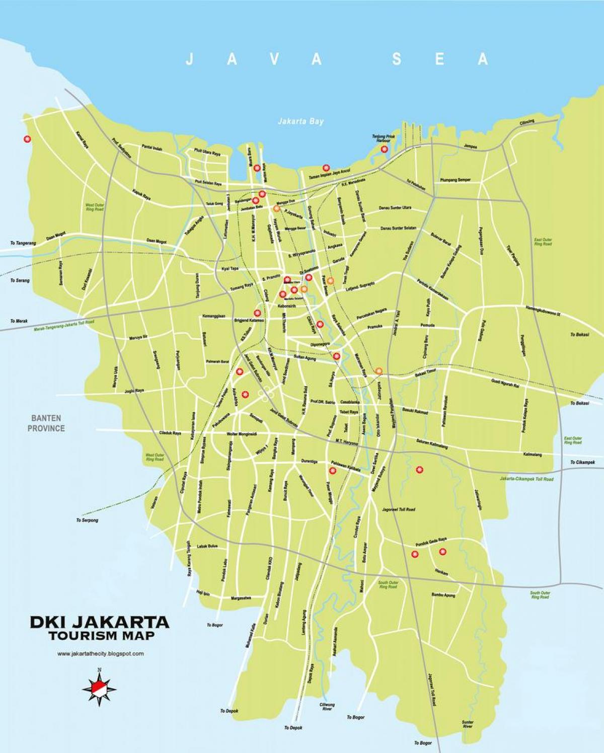 zemljevid harmoni Jakarta