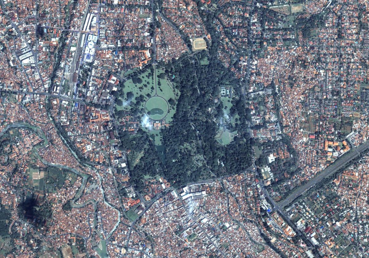 zemljevid Jakarta satelitska tv