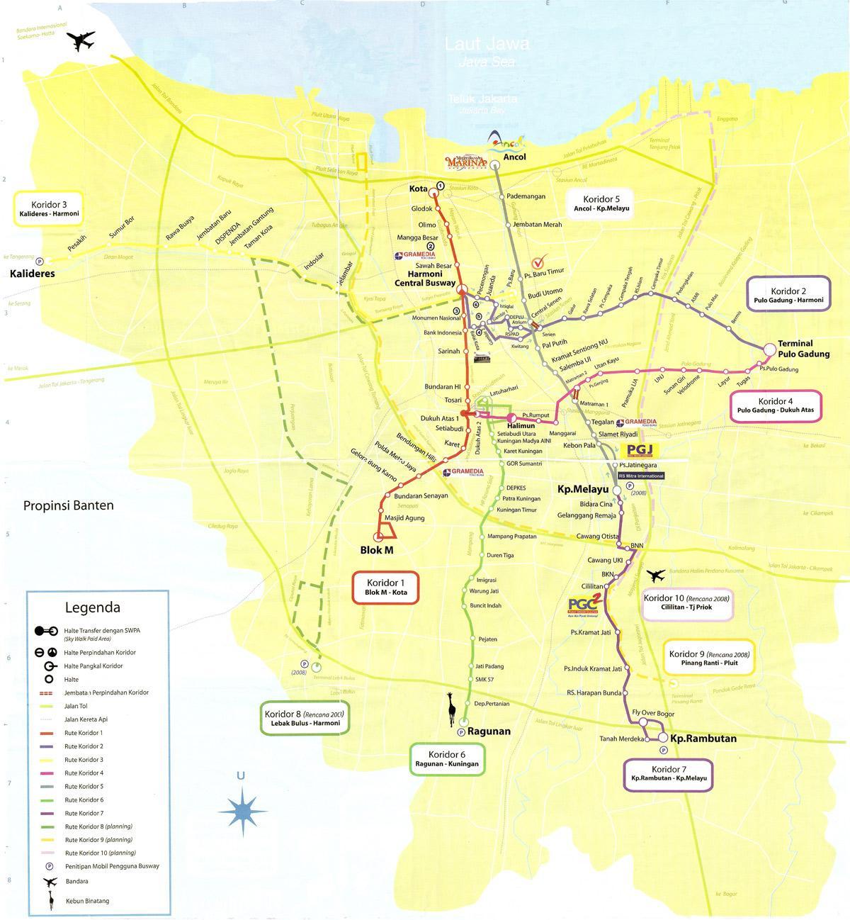 zemljevid zemljevid ancol Jakarta