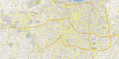 Zemljevid Jakarta cesti