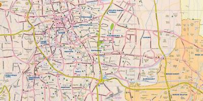 Zemljevid Jakarta ulica